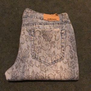 Printed jeans